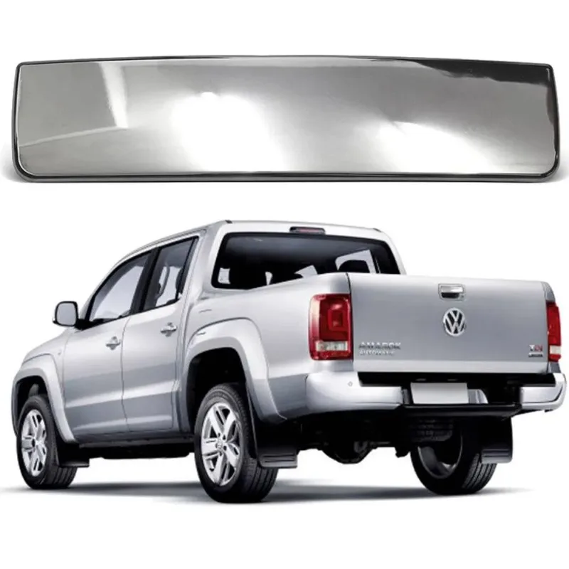 Aplique Cromado Maçaneta Tampa Traseira Volkswagen Amarok 2010 À 2022