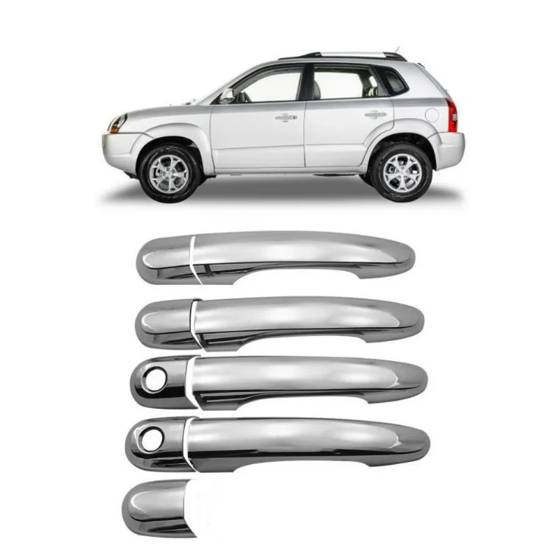 Aplique Cromado Maçaneta Hyundai Tucson 2004 À 2015 4 Portas