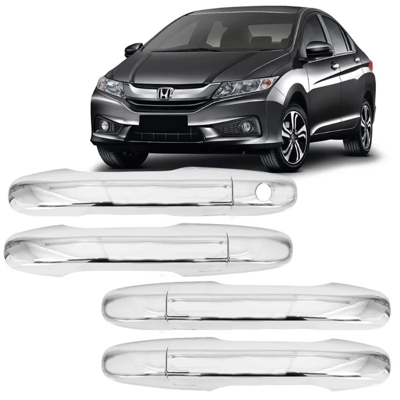 Aplique Cromado Maçaneta Honda City 2015 À 2021 4 Portas