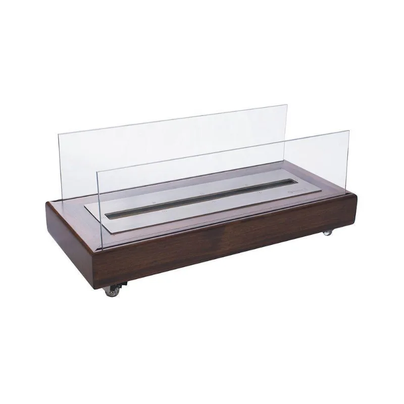 Lareira Ecológica A Álcool 92° C/queimador 60cm Madeira - Classe A - Gran Belo