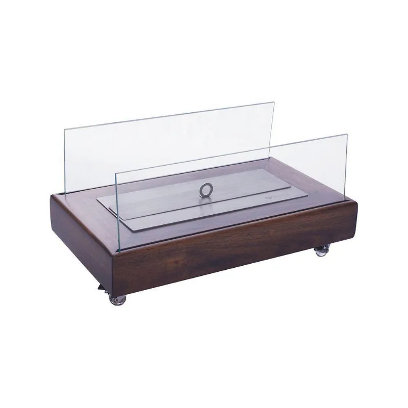 Lareira Ecológica A Álcool 92° C/queimador 40cm Madeira - Classe A