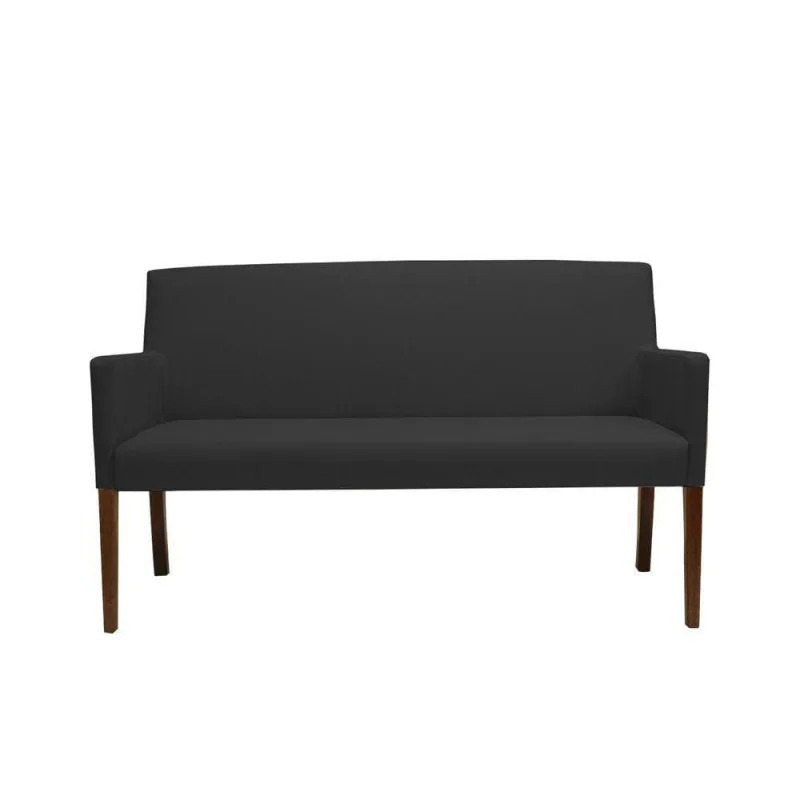 Poltrona 2 Lugares Liverpool Corano Preto - Gran Belo - Móveis