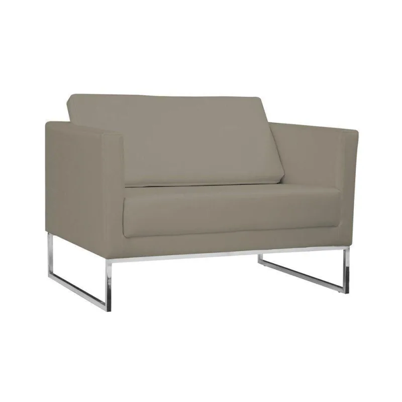 Poltrona Decorativa Julia 106cm Corano Bege - Gran Belo - Móveis