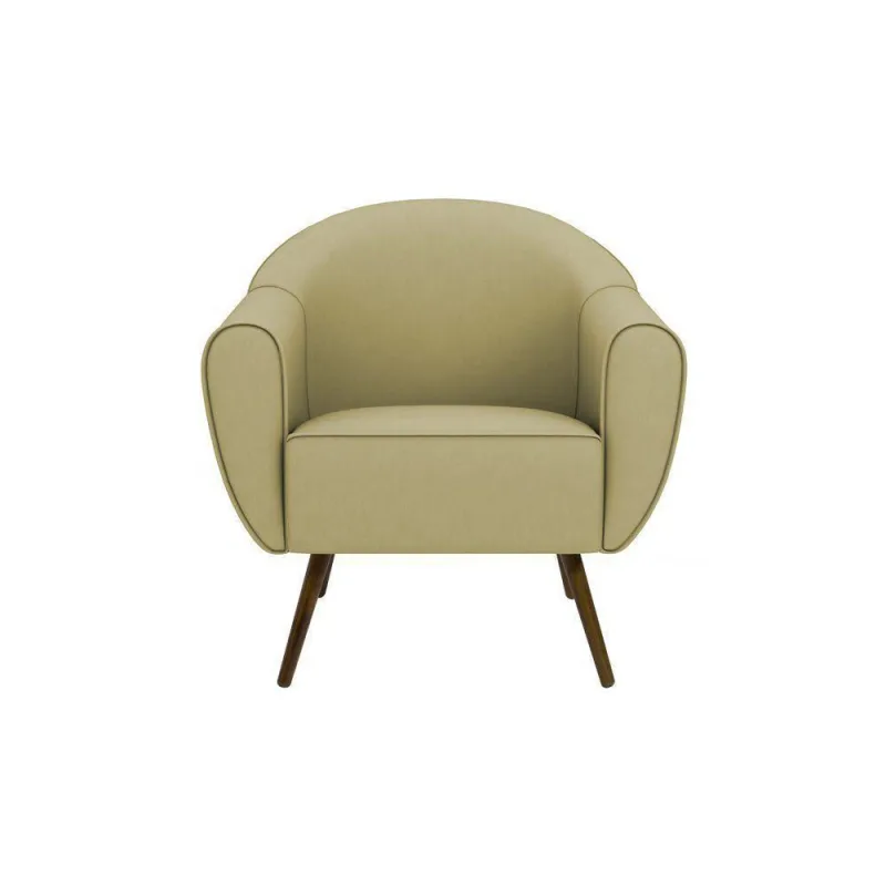 Poltrona Decorativa Sacha Corano Bege - Gran Belo