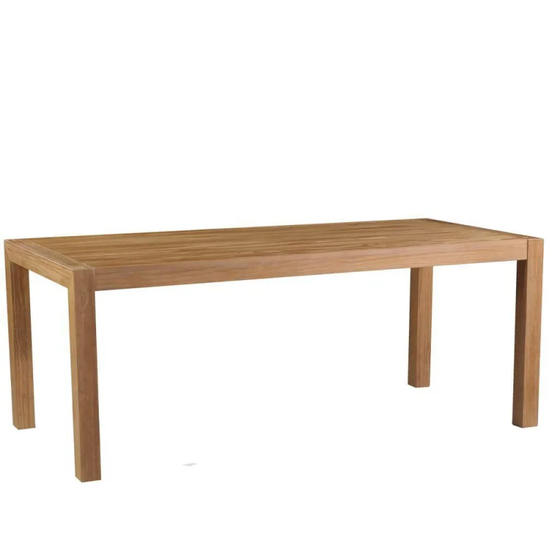 Mesa Sala de Jantar 220cm Madeira Maciça Acácia Escovado - Gran Belo - Móveis