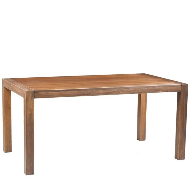 Mesa Sala de Jantar 190cm Madeira Maciça Walnut Escovado - Gran Belo - Móveis