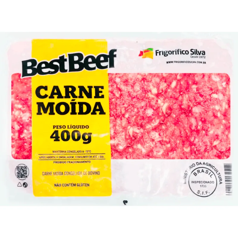 Carne Bovina Moída Best Beef Congelada 400g