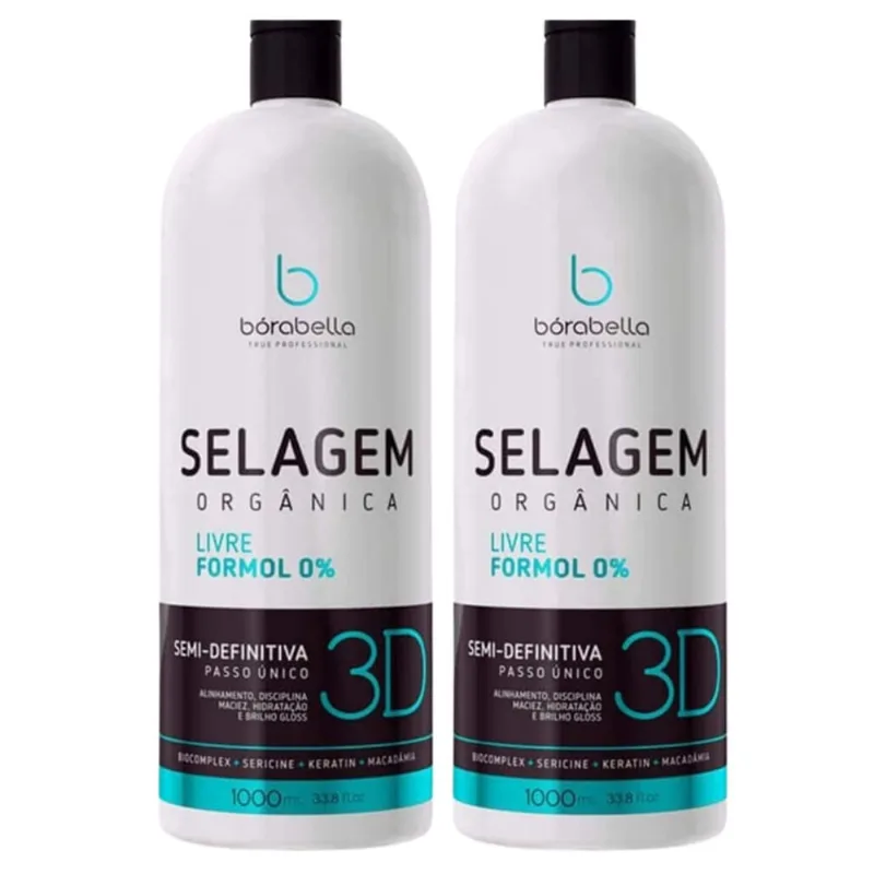 2 Selagem Borabella Sem Formol Organica 3d Original 1000ml