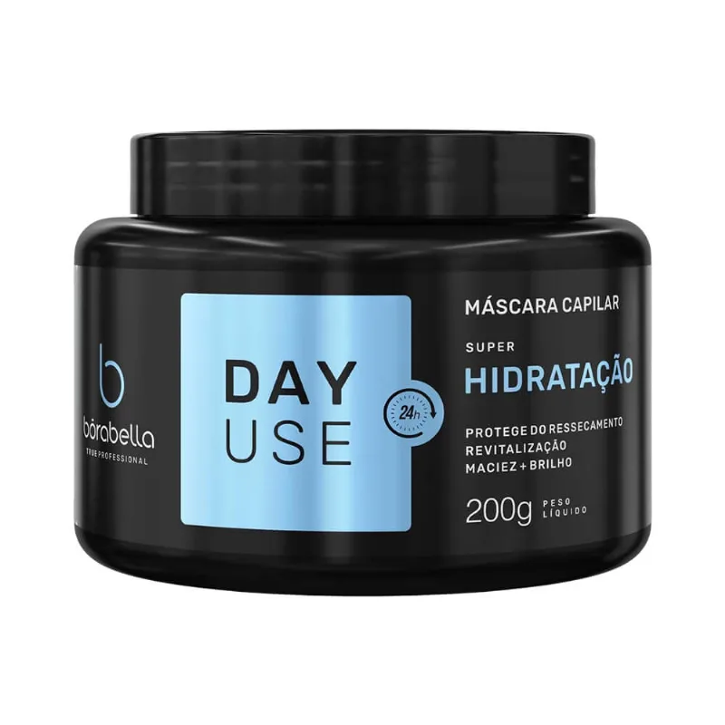 Máscara Capilar Borabella Day Use Super Hidratação 200ml Masc Cap Borabella 200g Day Use Super Hidratacao