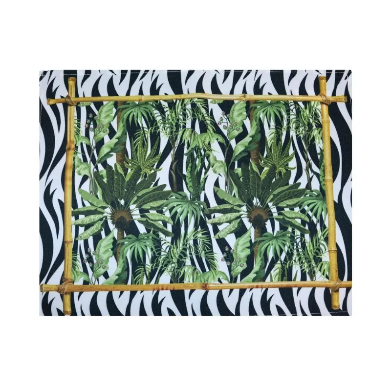 Jogo Americano NSW Zebra Tropical 100% Poliéster 33x45cm 01 Peça (MP) - NSW