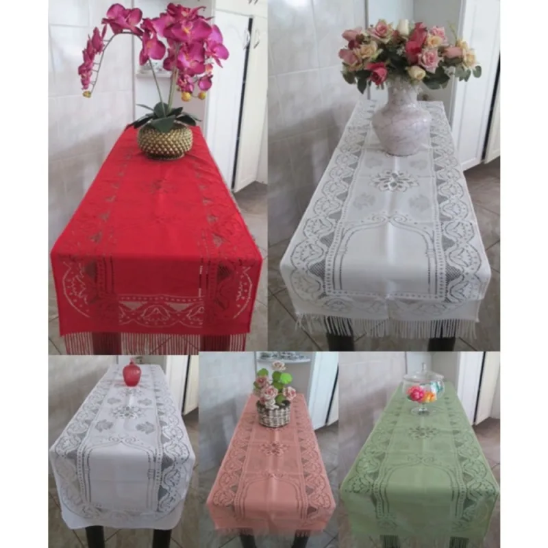 Caminho de mesa Coleção Criativa 0,40 x 1,5 m - RendhAC - Não Disponível