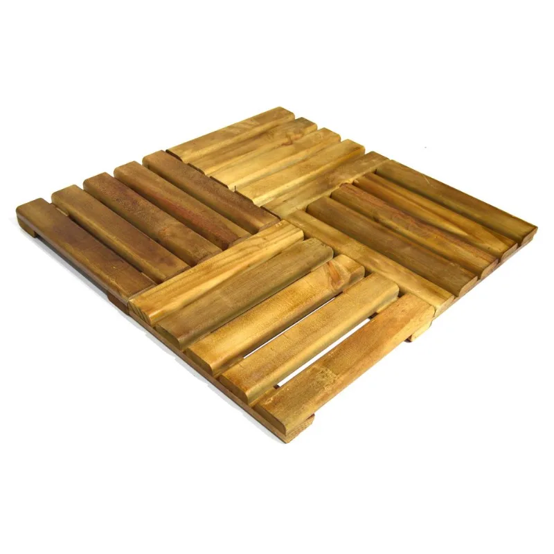 Kit De 8 Decks De Madeira Modular 35 X 35 Pinus