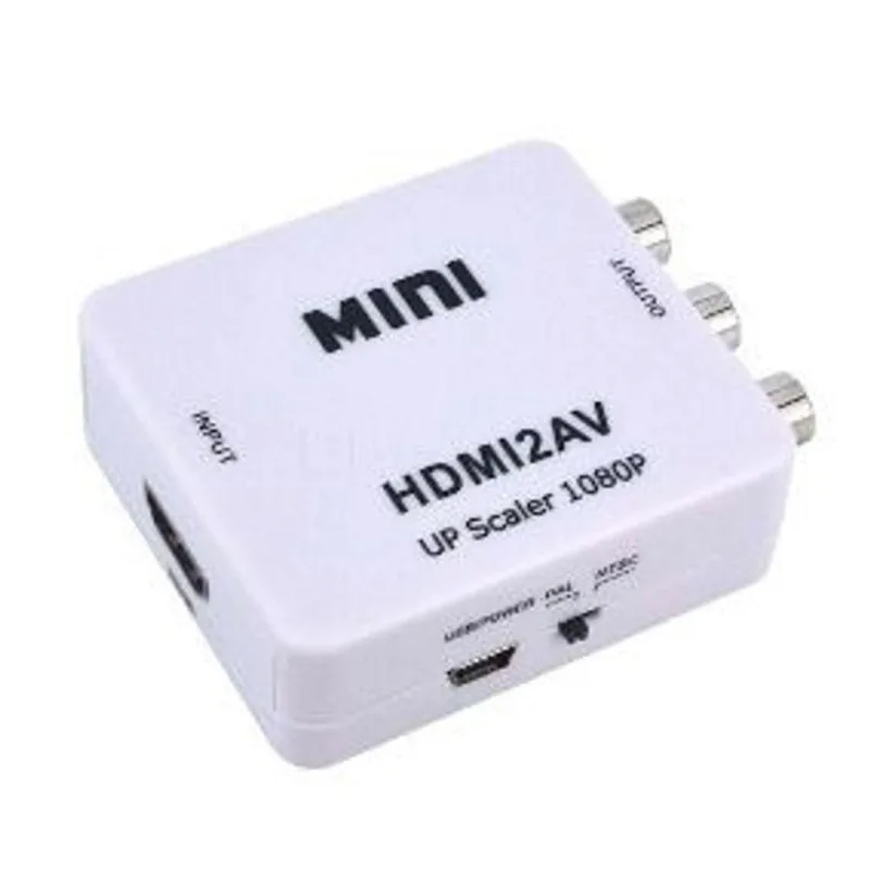 Mini Adaptador Conversor De Hdmi Para Vídeo Composto 3rca Av