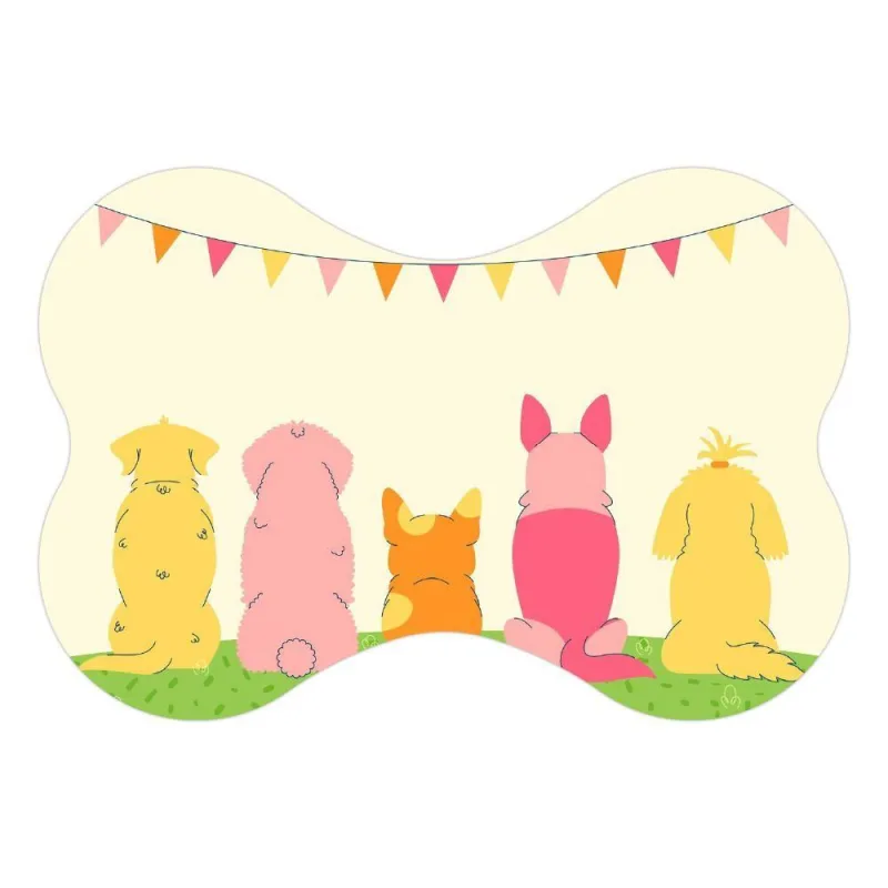 Tapete Comedouro Ração Cachorro Pet Cão Dog Lona Nº2 - 30x44 - OUTRAS