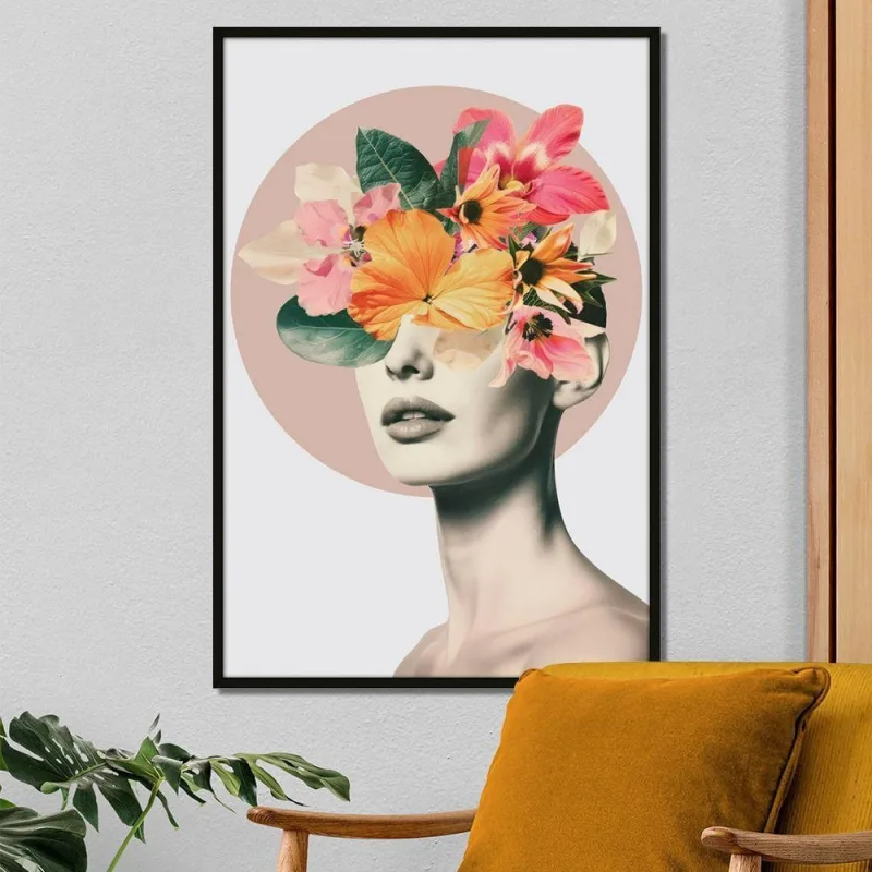 Quadro Decorativo Mente Aflorada Retangular 40x60CM em Madeira com Fixação Padrão Preta Z-Quadro - OUTRAS MARCAS