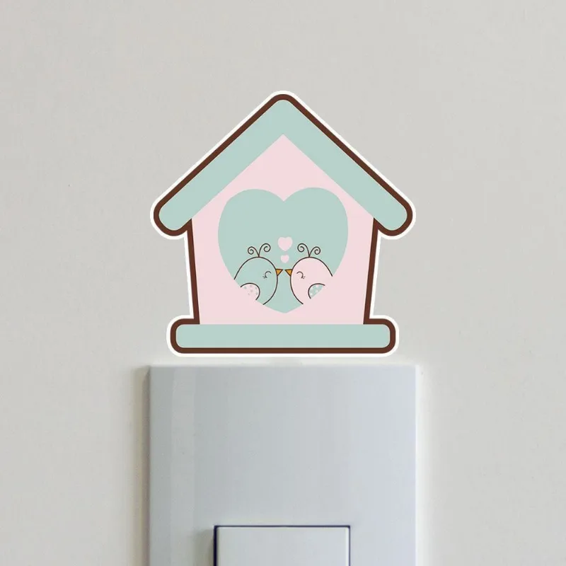 Adesivo de Parede Infantil Borboleta Flores Passarinhos Branco Arte na Arte com Kit Régua - OUTRAS