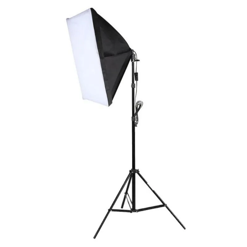 Kit Iluminação Estúdio Softbox E27 40x60 com Tripé