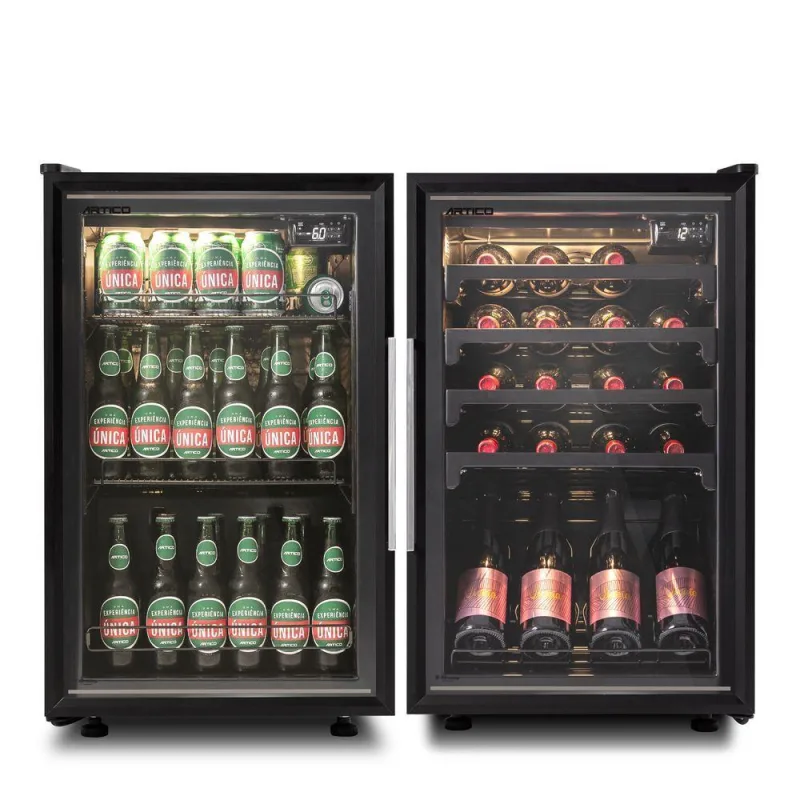 Combo Adega Cervejeira Ártico AD100 E CV100 100L Preto 110V - Não Informado - Eletrodomésticos