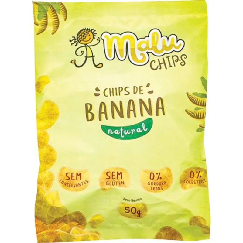 Chips de Banana Malu Natural 50g