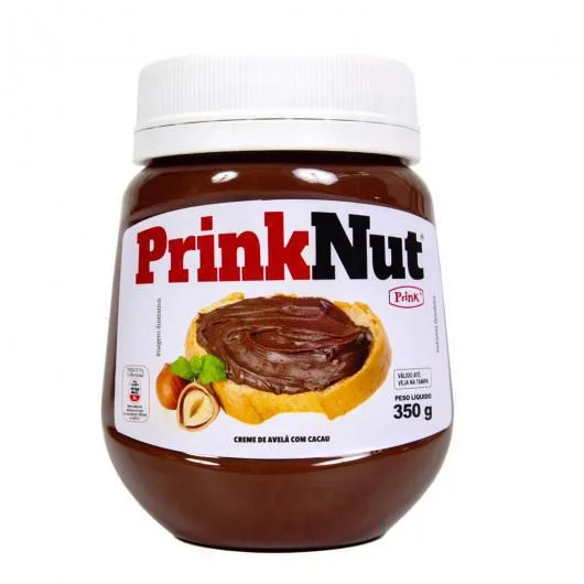 Creme De Avelã Com Cacau Prinknut 350g - Não Informado