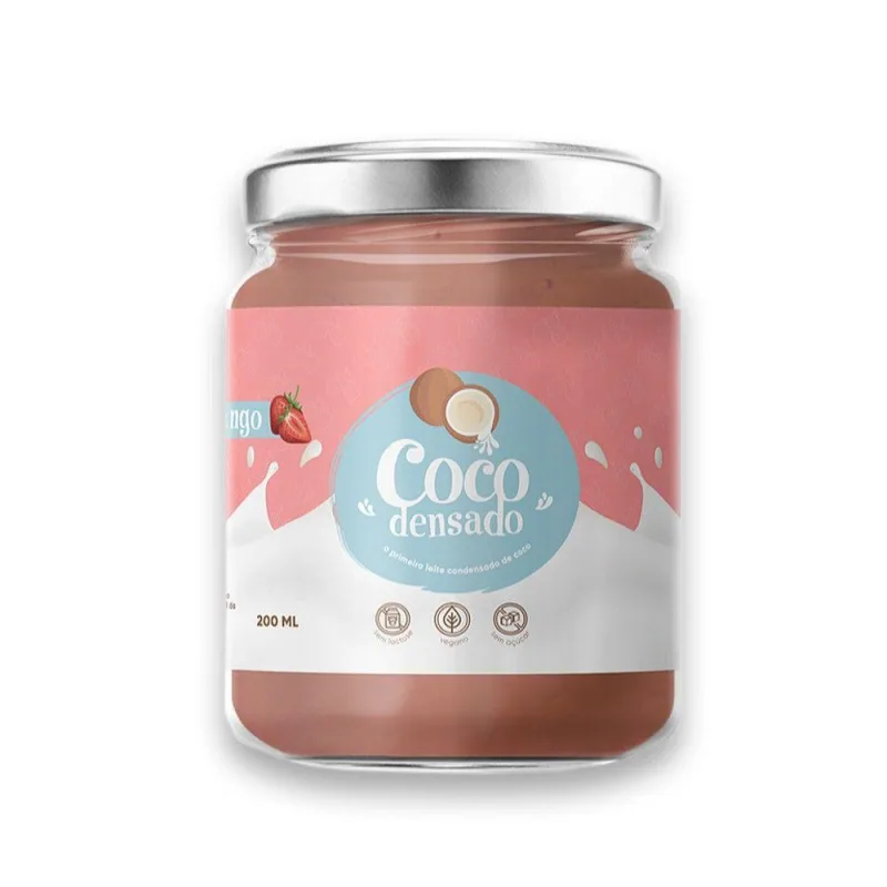 Cocodensado Morango Leite Condensado de Coco sem Açucar - Não Informado - Mercearia