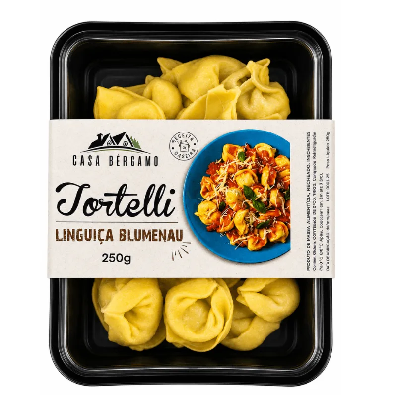 Tortellini Casa Bergamo 250g Linguiça Blumenau