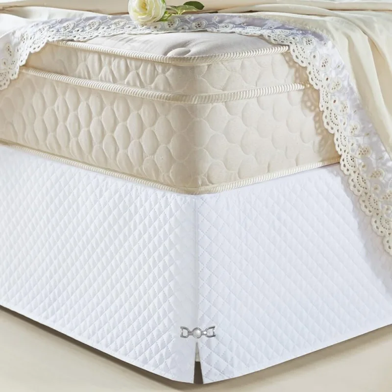 Saia Para Cama Box Solteiro Veneza Branco - A Decorativa - Cama, Mesa E Banho