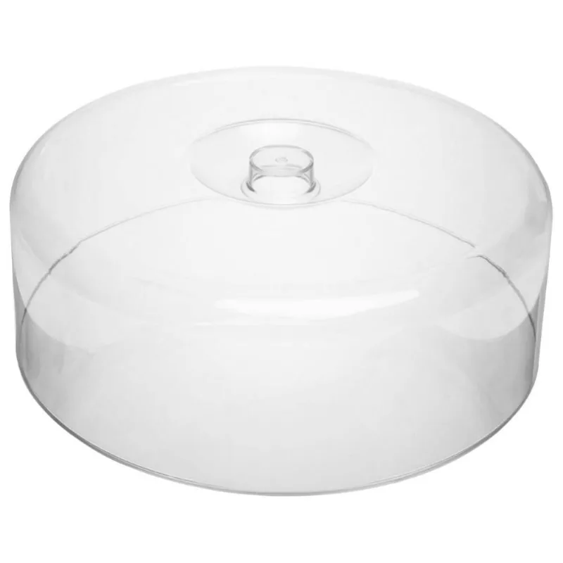 Cúpula para Bolo 25,5cm Acrílico Tampa Boleira Transparente Redonda Lyor