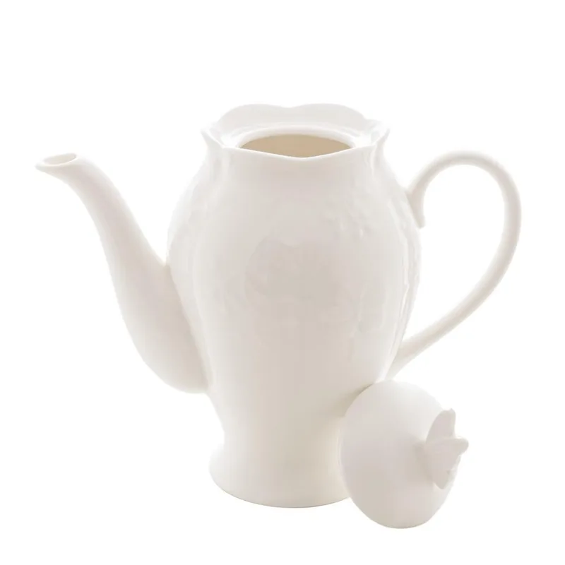 Bule De Porcelana New Bone Butterfly Flower 1,27L Lyor - LYOR