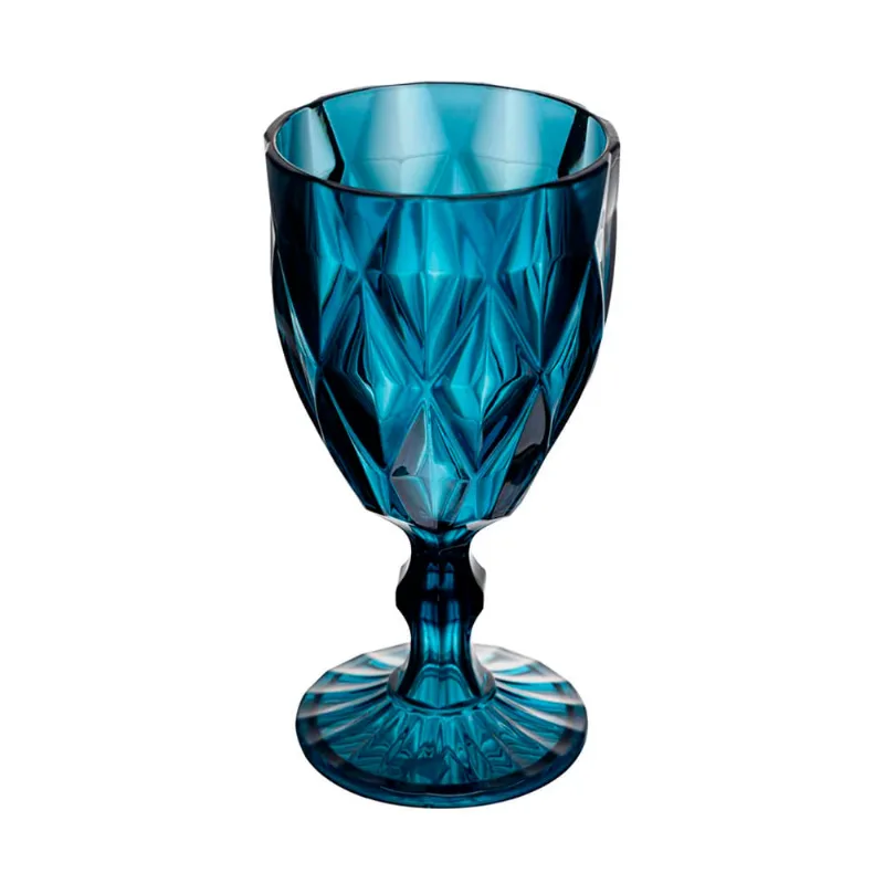 Taça em Acrílico Lyor Azul Diamond 330ml - LYOR