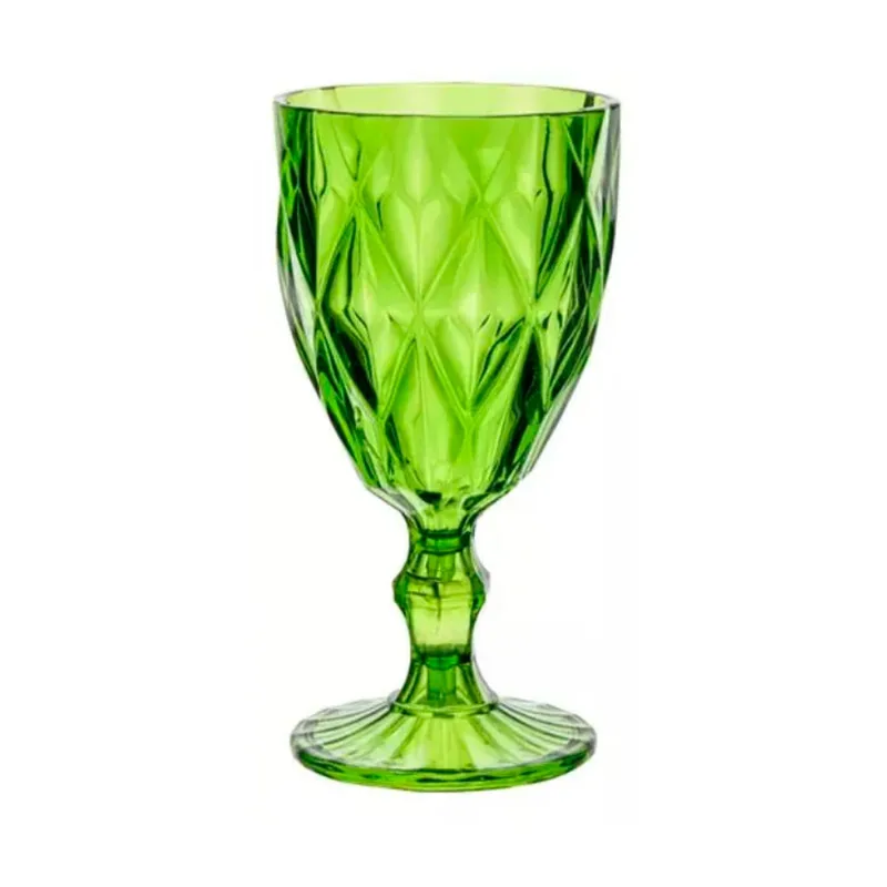 Taça em Acrílico Lyor Verde Diamond 330ml - LYOR