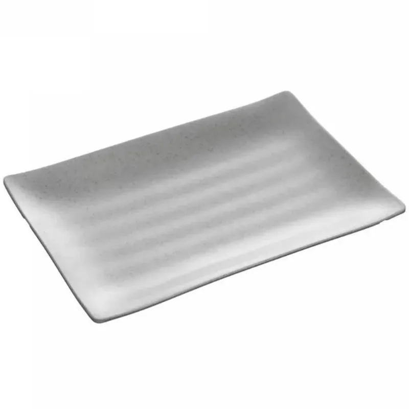 Travessa Retangular Melamina Sushi Sashimi 24,5x16,5cm Comida Japonesa Lyor Granilite - LYOR