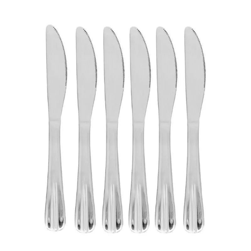 Conjunto 6 Facas Para Sobremesa Em Aço Inox Positano Lyor 19x2cm - LYOR