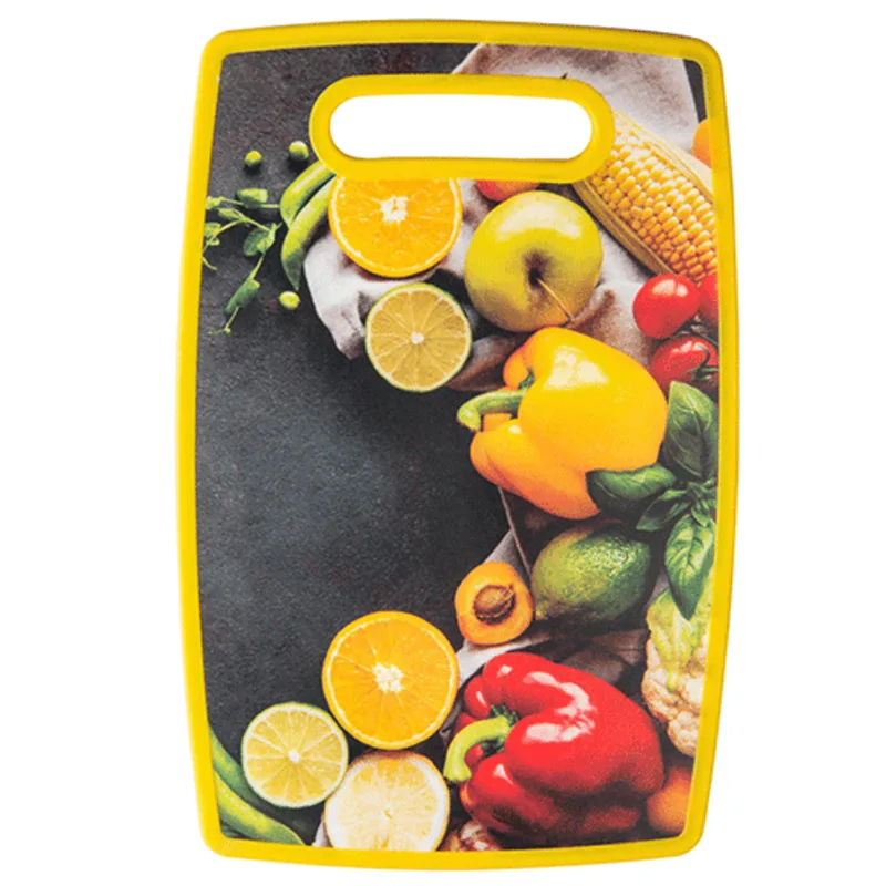 Tábua de Corte de Plástico Lyor Estampa Vegetais - LYOR