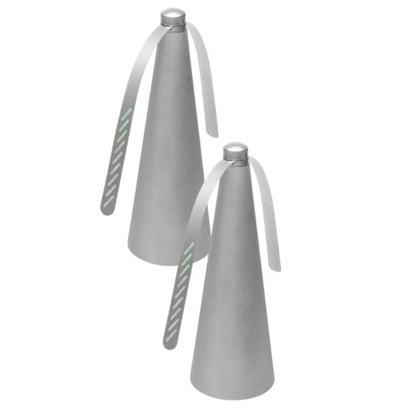 Kit 2 Ventilador Repelente De Mesa Lyor 3 Pás 3 Velocidades Prata Retrátil Bivolt - LYOR