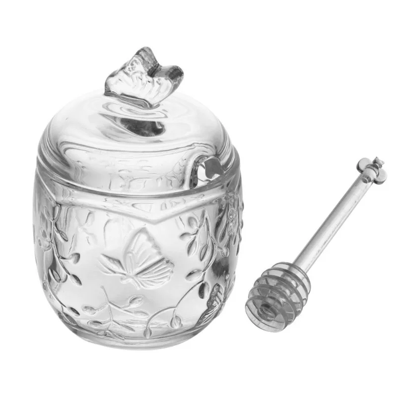 Meleira com Pegador em Vidro New Butterfly 250Ml Lyor - Transparente - LYOR