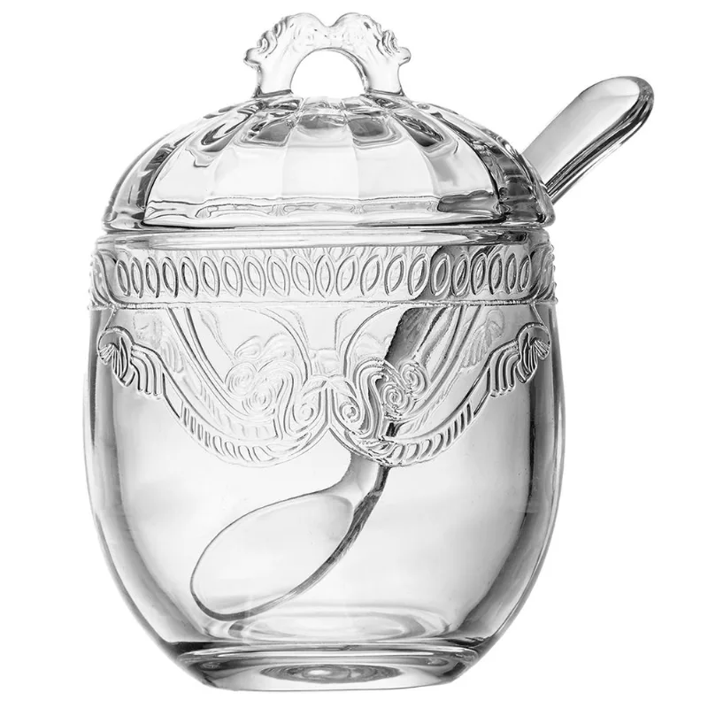 Açucareiro Imperial C/ Colher 240ml em Cristal Lyor - LYOR