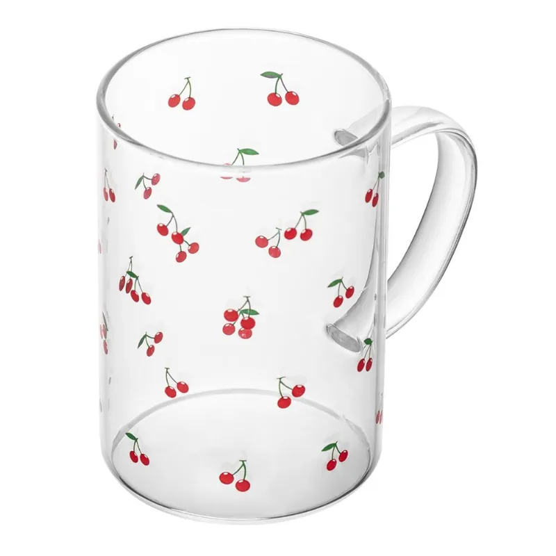 Caneca De Vidro 200Ml Lyor - Cereja - LYOR