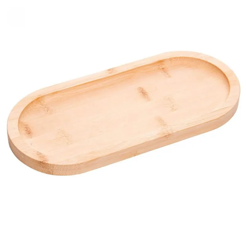 Bandeja Oval 24x11x1,5cm Bambu Lyor Nature Multiuso Petisqueira Buffet Mesa - LYOR