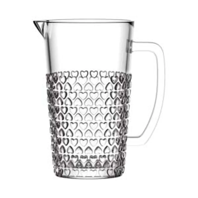 Jarra Lyor Coração Vidro Cristal 750ml - Lyor