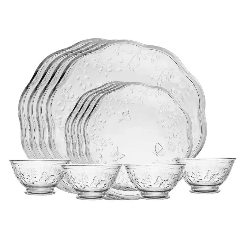 Aparelho De Jantar 12 Peças New Butterfly Cristal Ecológico Lyor - LYOR