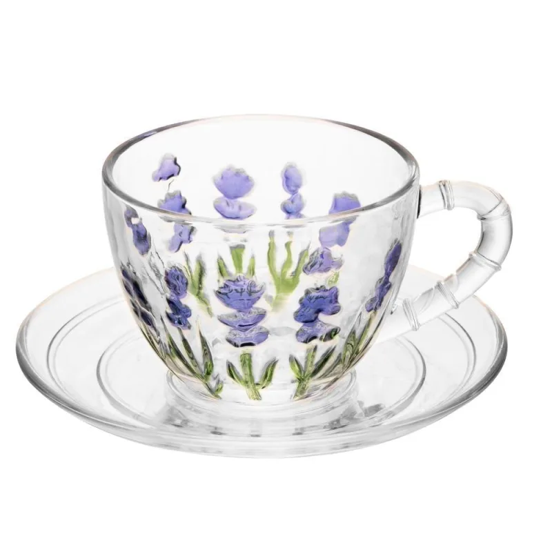 Conjunto 06 Xícaras De Cafezinho 80 Ml Lavanda Lyor - Lyor