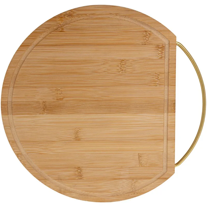Tábua Lyor Redonda Com Alça Bambu 221653 - LYOR