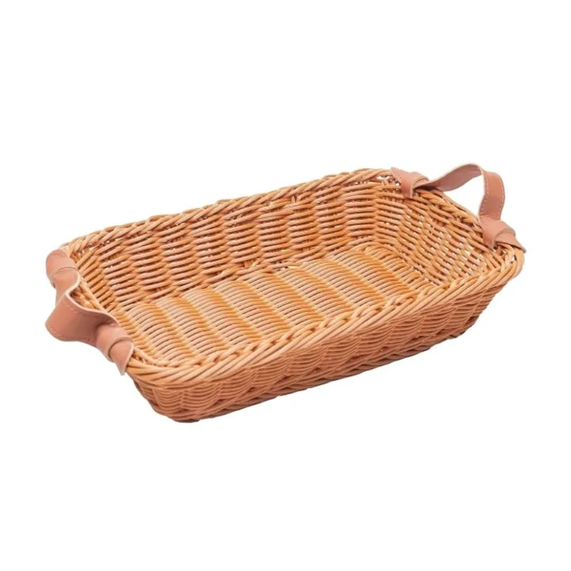 Bandeja Com Alça Lyor 30x20x7cm Marrom 221861 (MP) - LYOR