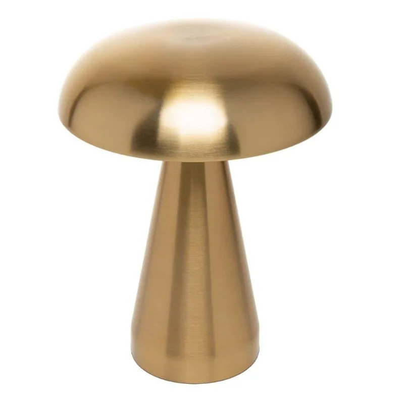 Luminária De Mesa Led 3 Tons Usb Mushroom/cogumelo Dourada Lyor - LYOR