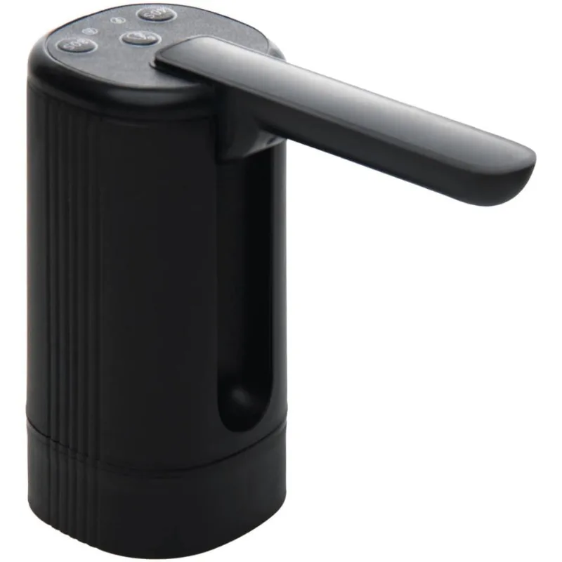 Bomba Recarregável para Galão d'Água 14,5x6x12cm Preta Lyor Portátil com Cabo USB e Mangueira - LYOR