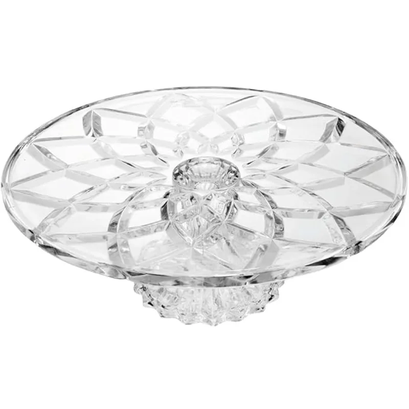 Prato Lyor Diamond com Pé Vidro 18,5 x 9,5cm - Lyor
