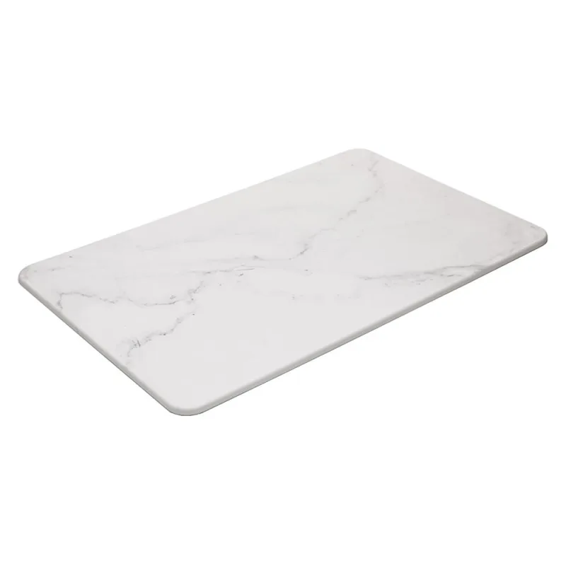 Tapete para Banheiro Pedra Diatomita 60x39cm Marmorizado Lyor - Lyor - Utilidades Domesticas
