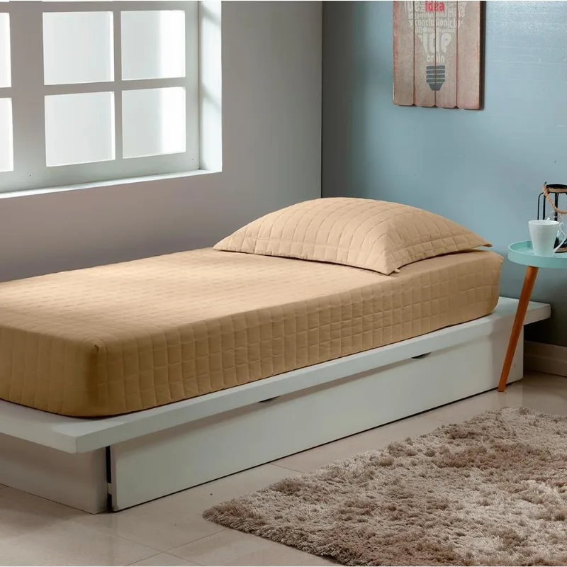Colcha Solteiro Zapt Zum Sleep Elástico 2pçs 200 Fios 100%