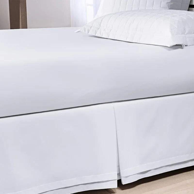 Saia Para Cama Box Casal Glass 200 Fios 100% Algodão Branco